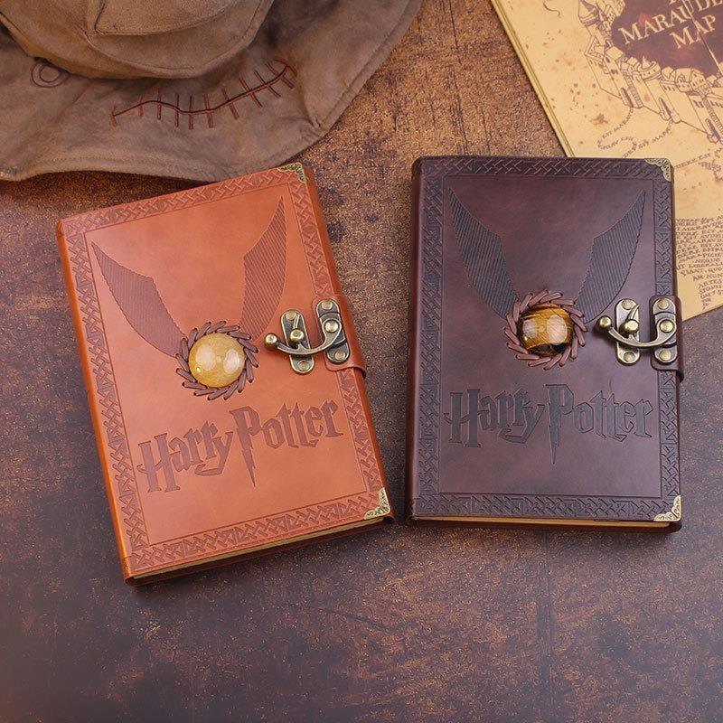 RETRO/VINTAGE BUCH ZUM SCHREIBEN + HARRY POTTER FÜLLER