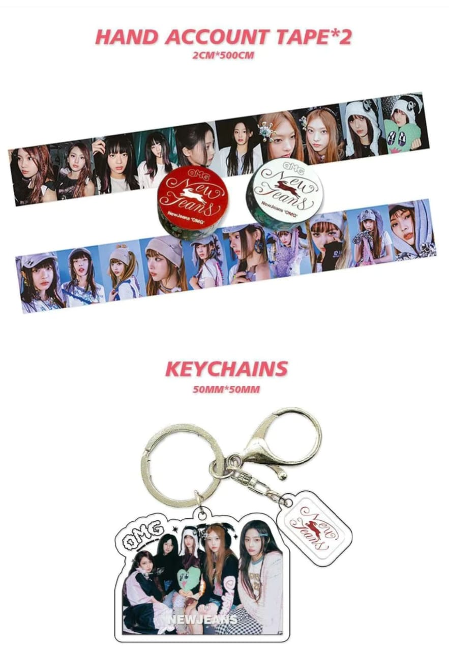 KIT 92 TEILE (60 FOTOKARTEN + 32 STICKER) NEWJEANS GET UP