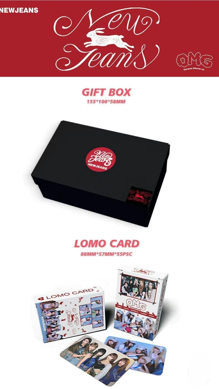 KIT 92 TEILE (60 FOTOKARTEN + 32 STICKER) NEWJEANS GET UP