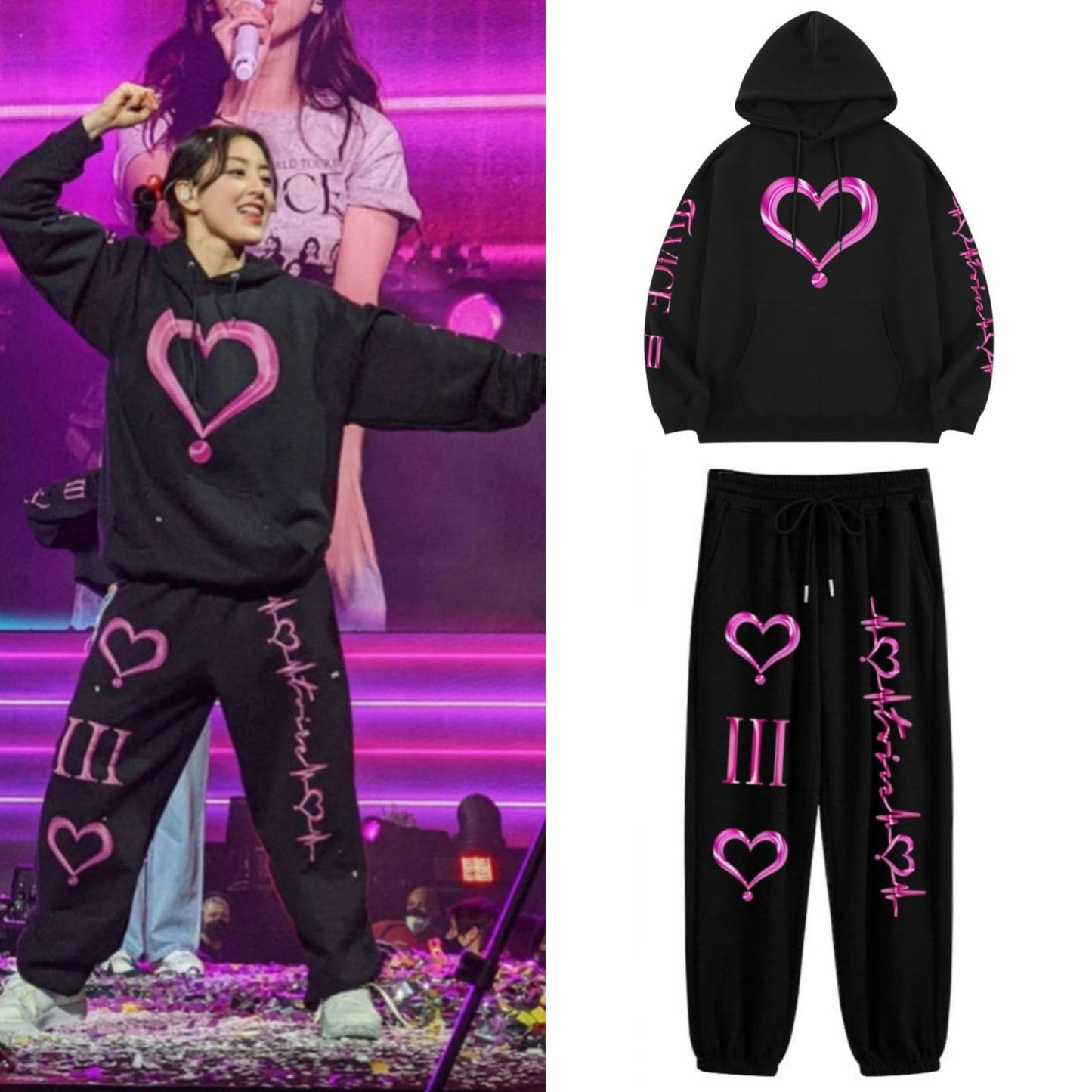 TWICE 4TH WORLD TOUR III HOODIE- UND HOSEN-SET