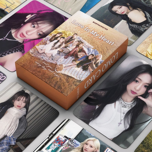 BABYMONSTER FOTOKARTEN LIEBE IN MEINEM HERZEN 55 STÜCK