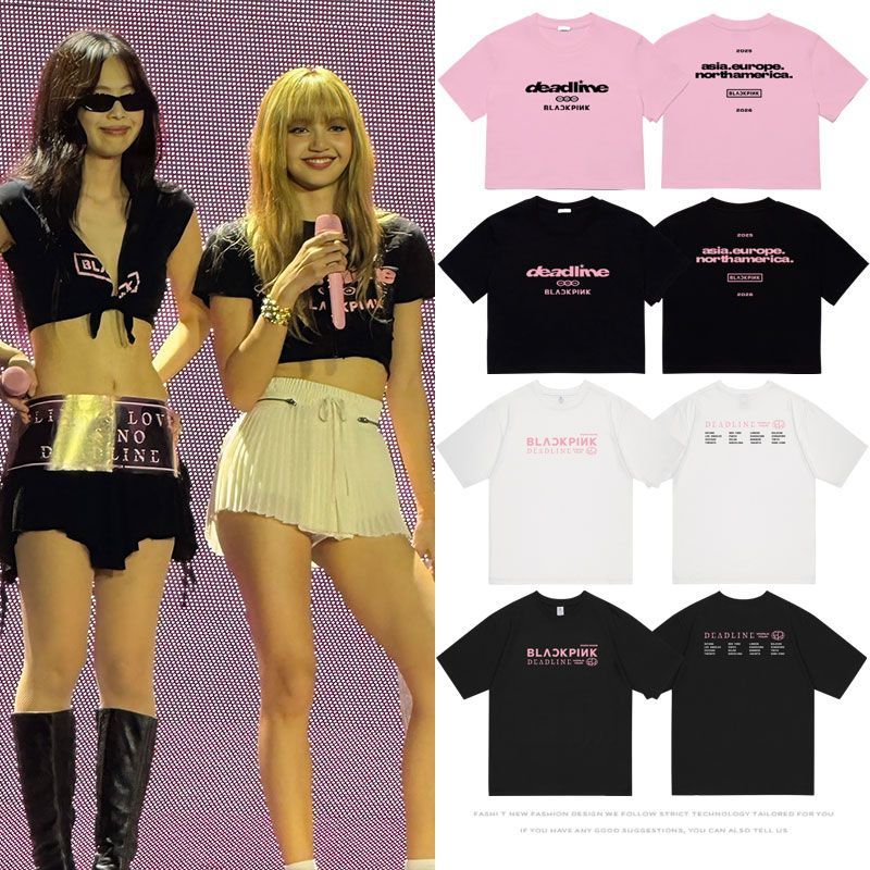 BLACKPINK DEADLINE T-SHIRT/CROPPEDS 100% BAUMWOLLE
