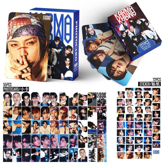 Fotokarten Stray Kids Karma 127 Stück (55 Karten + 72 Sticker)