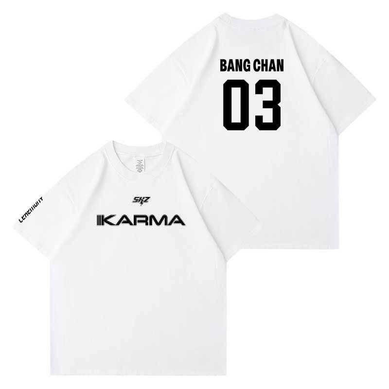 STRAY KIDS KARMA T-SHIRTS 100% BAUMWOLLE (WEISS)
