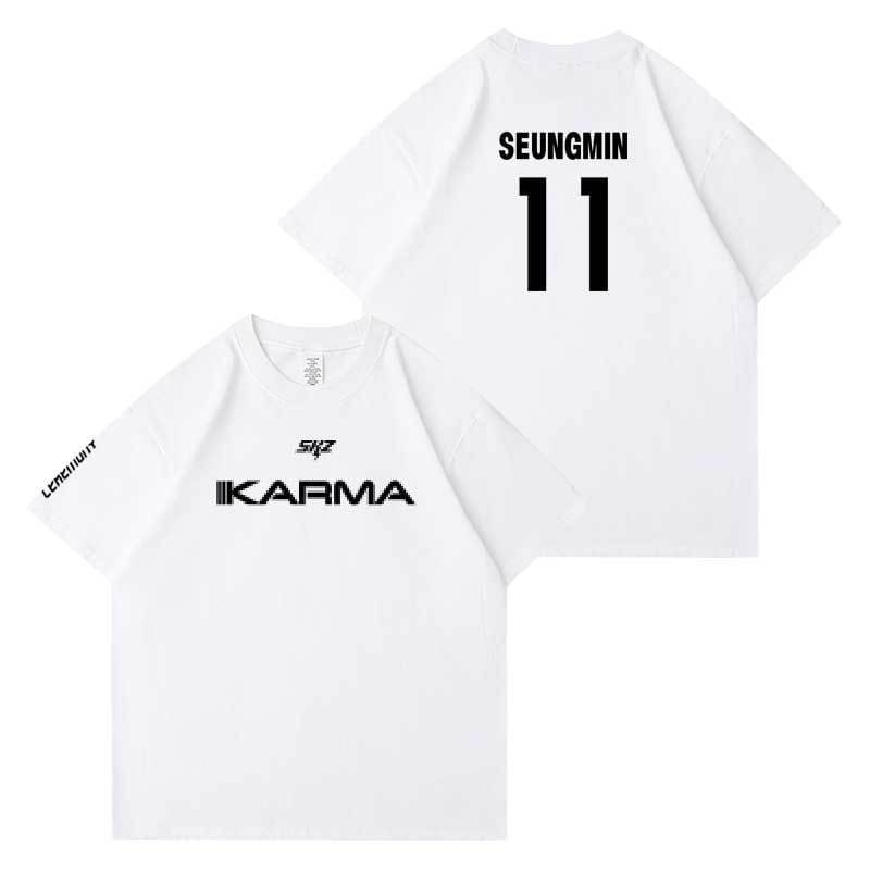STRAY KIDS KARMA T-SHIRTS 100% BAUMWOLLE (WEISS)