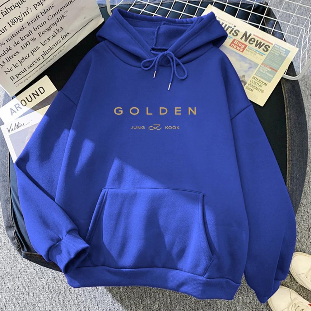 Goldener Jungkook-Kapuzenpullover