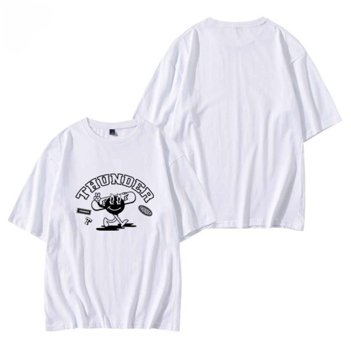 ATEEZ MERCH BREAK THE WALL 100% BAUMWOLLE T-SHIRTS (schwarz und weiß)