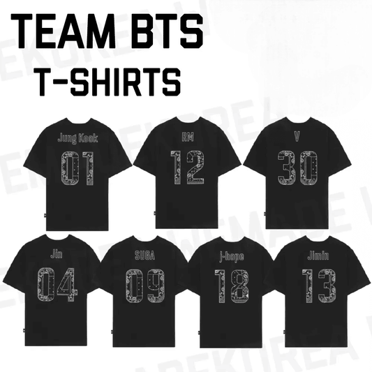 BTS TEAM T-SHIRTS 100% BAUMWOLLE