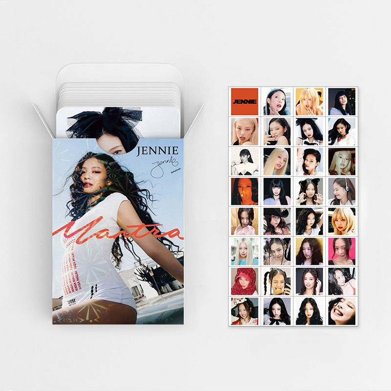 FOTOKARTEN JENNIE MANTRA + STICKER (92 STÜCK)