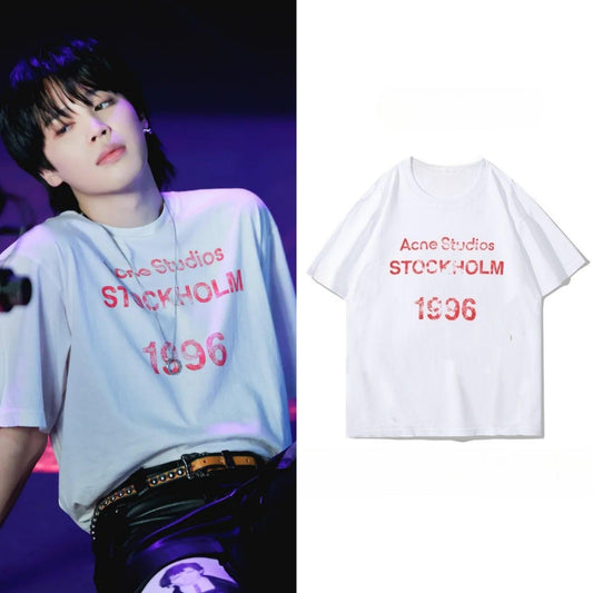 JIMIN GESICHT WIE VERRÜCKT T-SHIRT 100% BAUMWOLLE