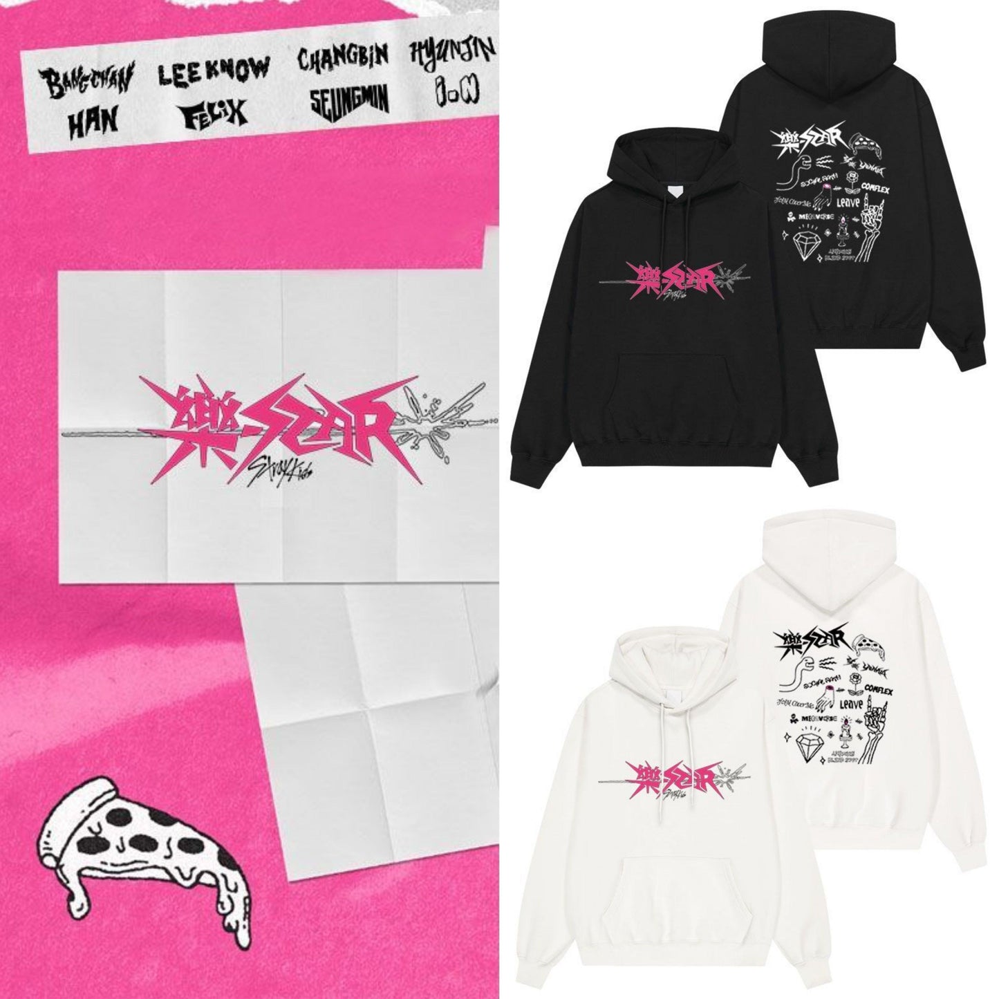 STRAY KIDS 乐-STAR HOODIE (verschiedene Farben)