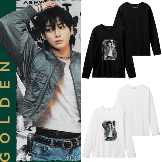 JUNGKOOK GOLDEN MERCH SHIRT 100% BAUMWOLLE
