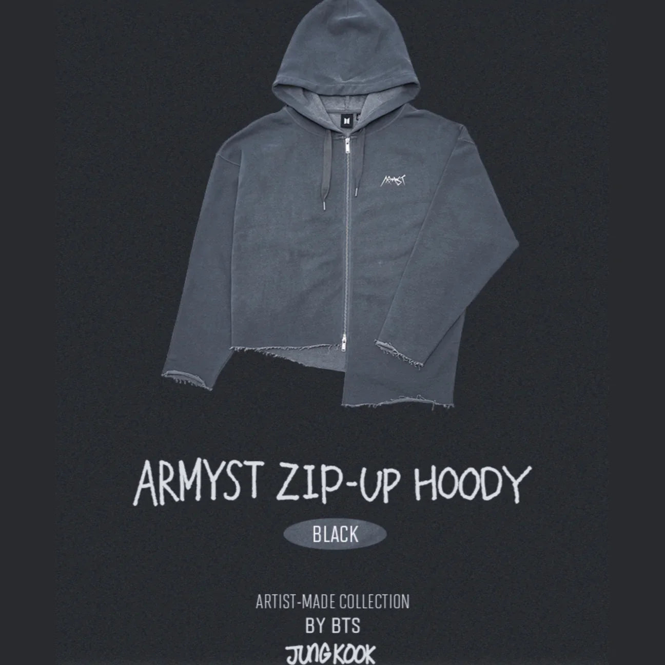 BTS JUNGKOOK ARMYST ZIP-HOODIE