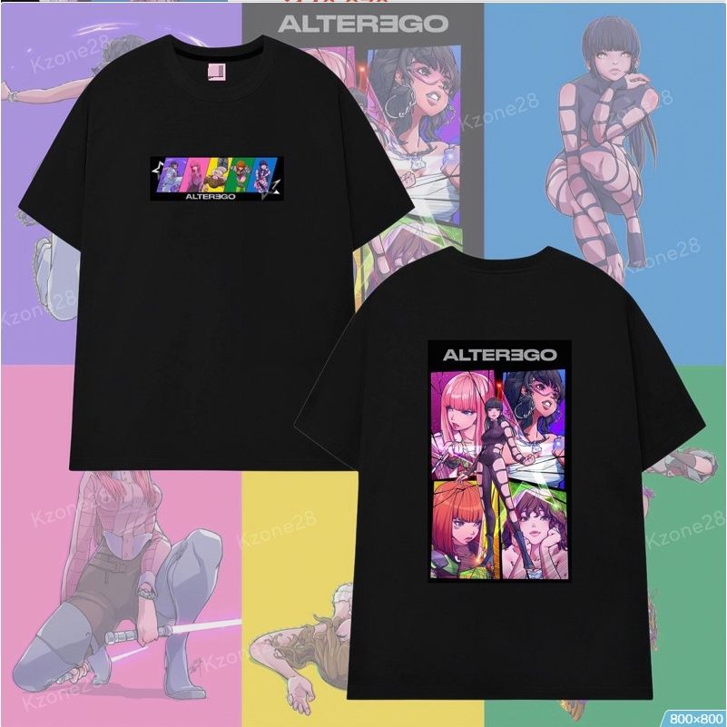 BLACKPINK LISA ALTER EGO COMIC T-SHIRT 100% BAUMWOLLE