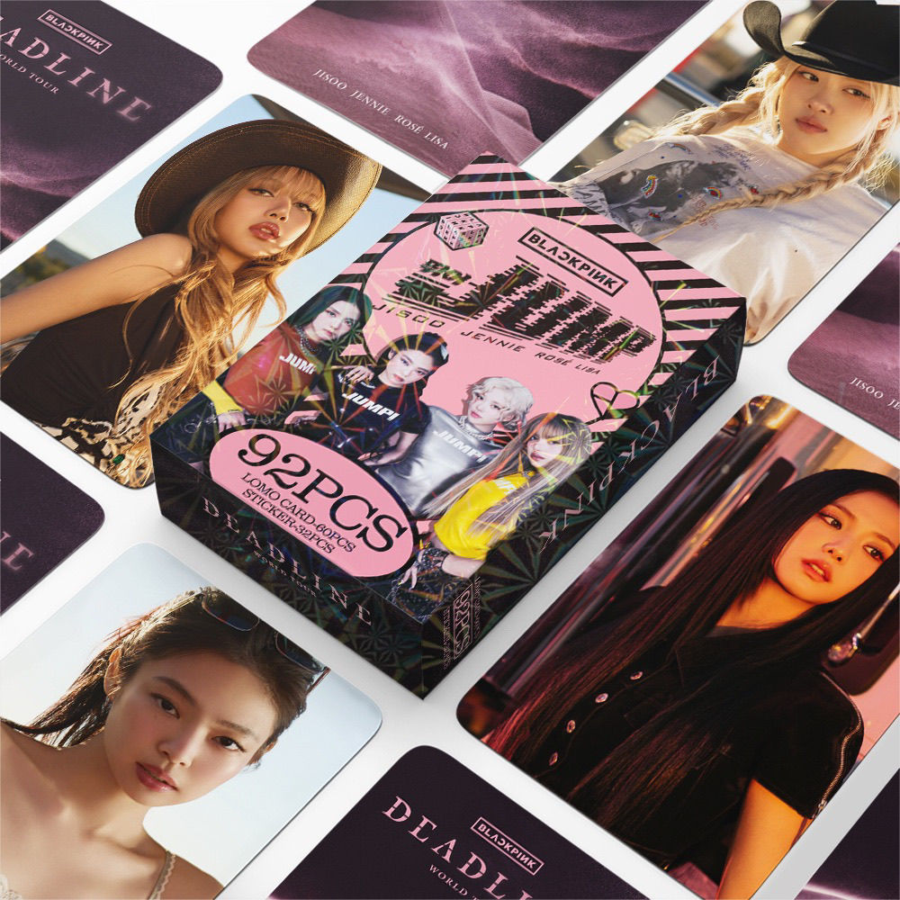FOTOKARTEN BLACKPINK JUMP 92 STK. (60 KARTEN + 32 AUFKLEBER)