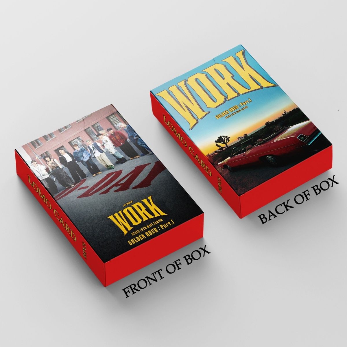 FOTOKARTEN ATEEZ GOLDEN HOUR ARBEIT 55 STÜCKE