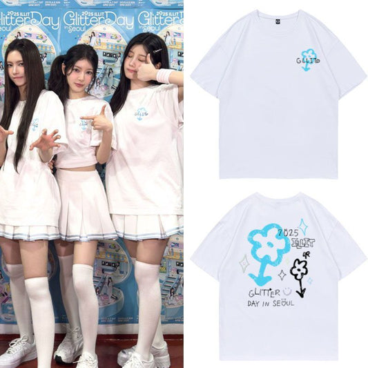 ILLIT GLITTERDAY T-SHIRT 100% BAUMWOLLE